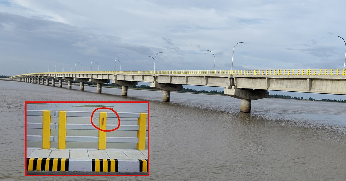 মওলানা ভাসানী সেতুতে তারের পর এবার রিফ্লেক্টর লাইট চুরি