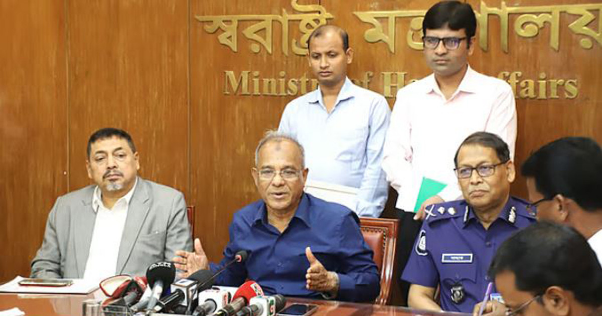 অন্তর্বর্তী সরকারের সময় আর বেশি দিন নেই: স্বরাষ্ট্র উপদেষ্টা