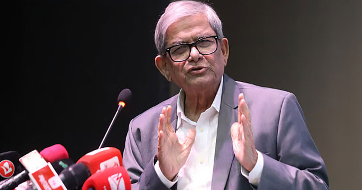 নির্বাচনে যারা বাধা দেওয়ার চেষ্টা করবে তারা নিশ্চিহ্ন হবে: মির্জা ফখরুল