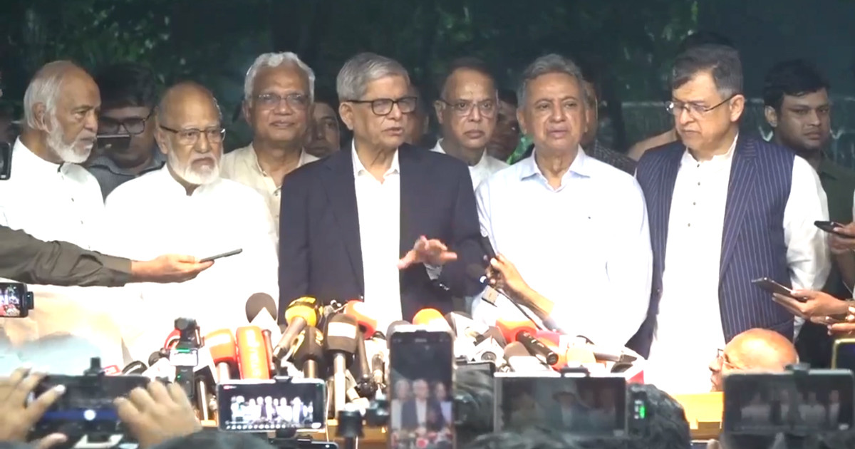 প্রধান উপদেষ্টার সঙ্গে জাপার বিষয়ে কোনো আলোচনা হয়নি: মির্জা ফখরুল