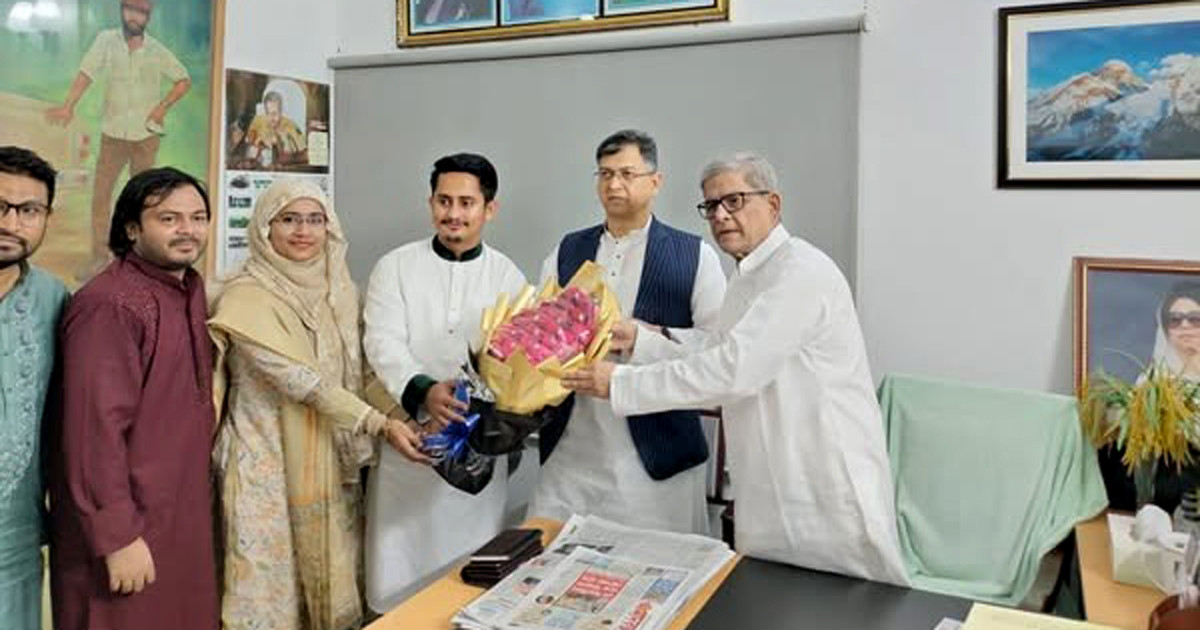 প্রতিষ্ঠাবার্ষিকীর শুভেচ্ছা জানাতে বিএনপি চেয়ারপার্সনের কার্যালয়ে এনসিপি