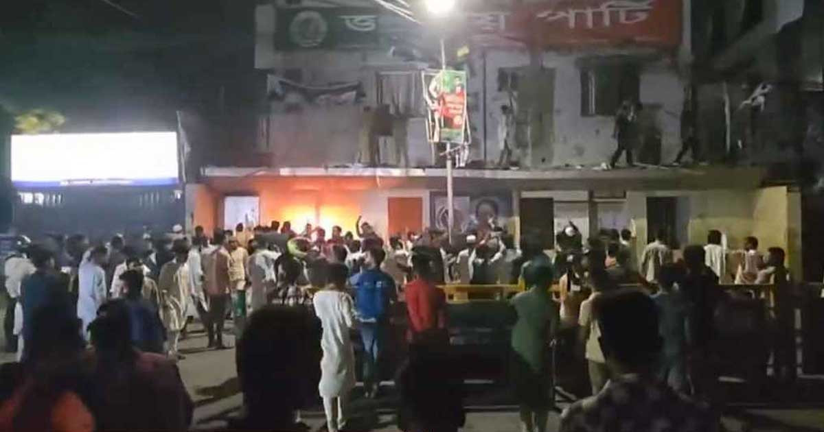 জাতীয় পার্টির কেন্দ্রীয় কার্যালয়ে আবারও হামলা-ভাঙচুর