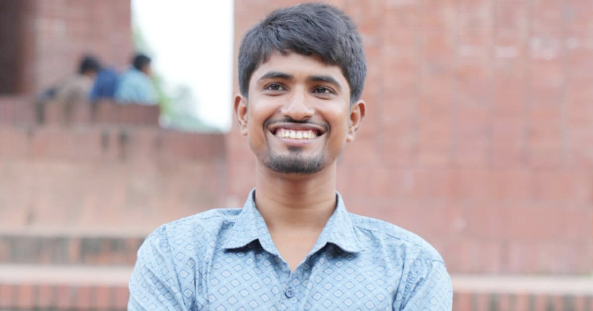 জাকসু নির্বাচন: ভাঙা হাত নিয়েই প্রচারণা চালাচ্ছেন ছাত্রদলের আবিদুর