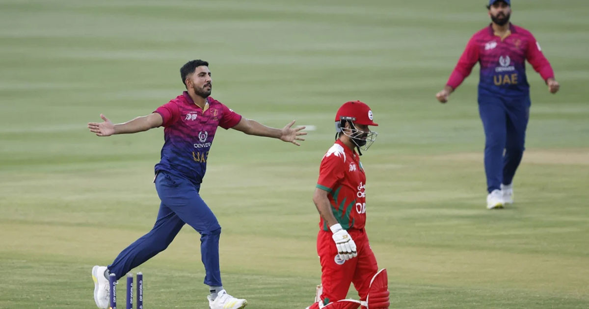 ওমানকে ৪২ রানে হারিয়েছে আমিরাত, সুপার ফোরে ভারত