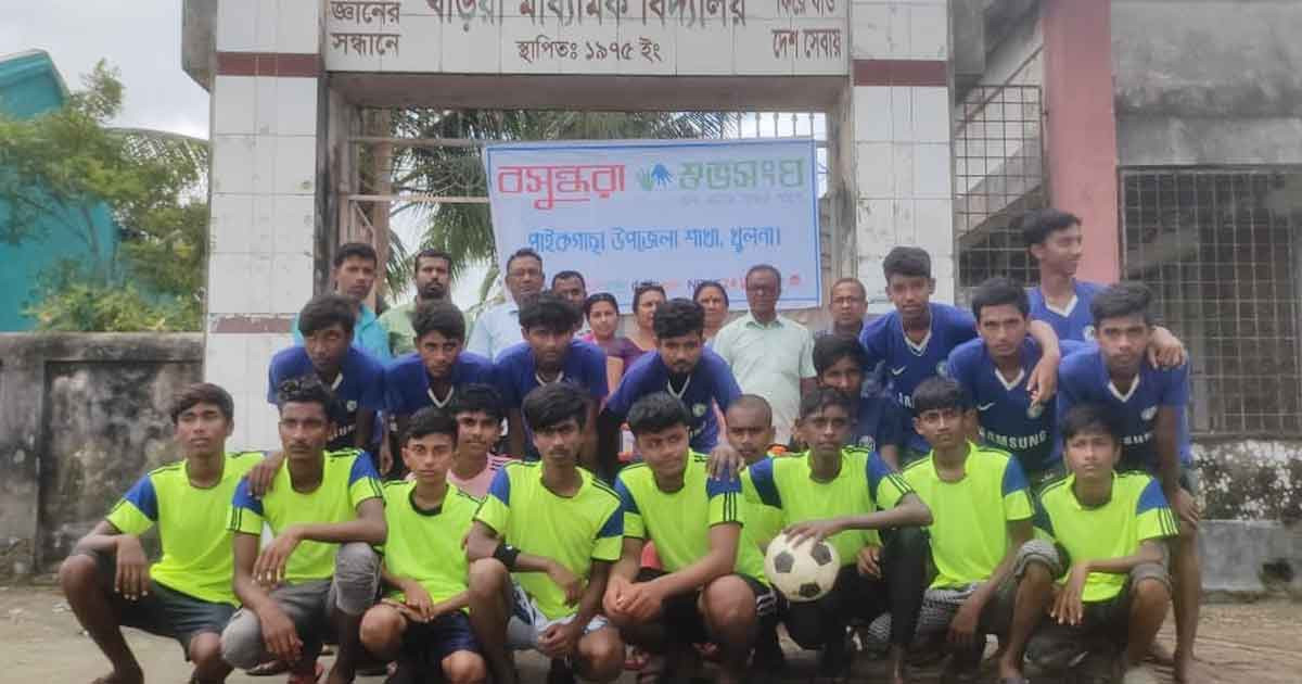 বসুন্ধরা শুভসংঘের উদ্যোগে মাদকবিরোধী ফুটবল ম্যাচ