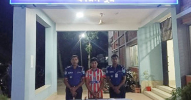 ভাঙ্গায় কুমার নদে অস্ত্রের মহড়া, সেই যুবক আটক