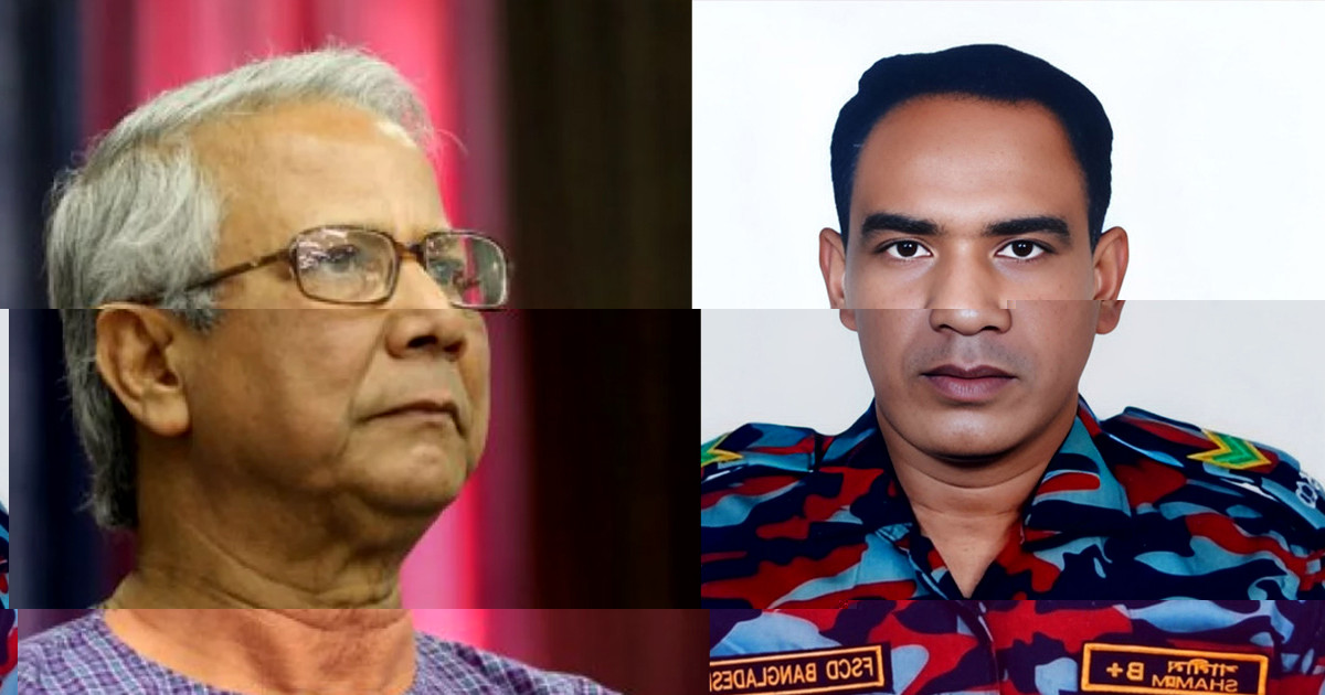 ফায়ার ফাইটার শামীম আহমেদের মৃত্যুতে প্রধান উপদেষ্টার শোক