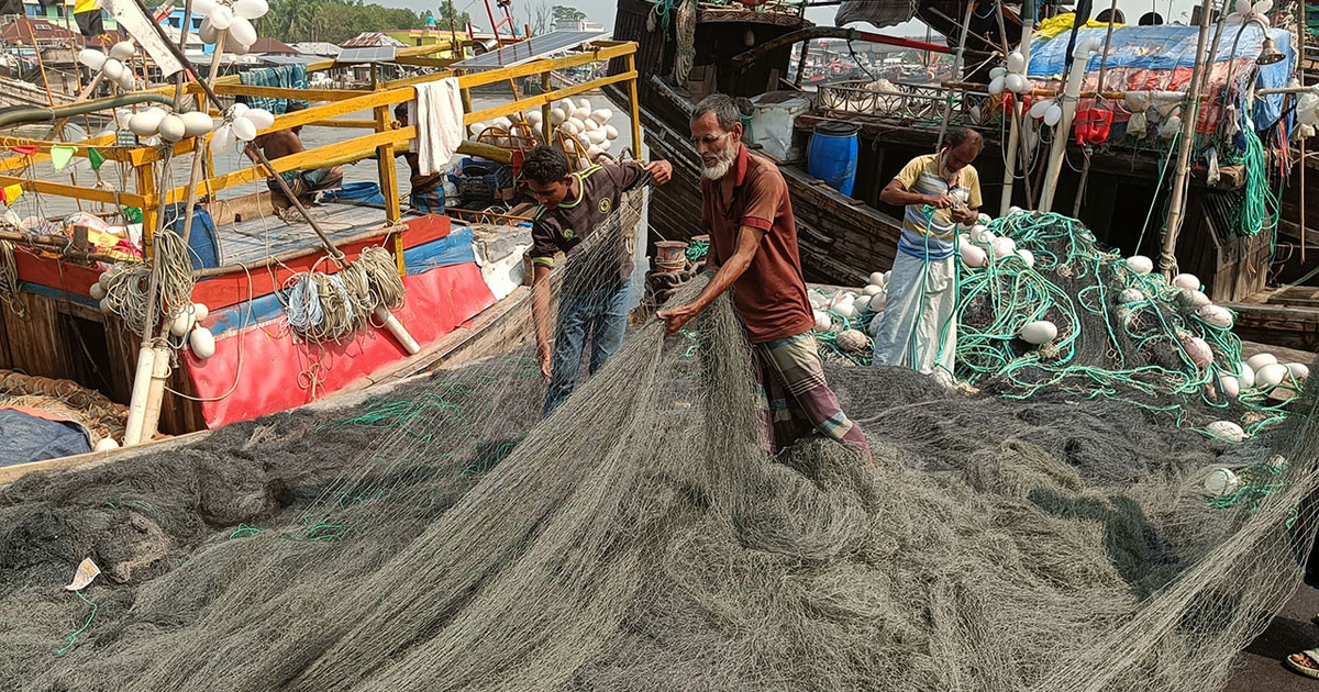 নিষেধাজ্ঞায় বন্ধ হচ্ছে ইলিশ শিকার, জেলেপাড়ায় বিষাদের ছায়া