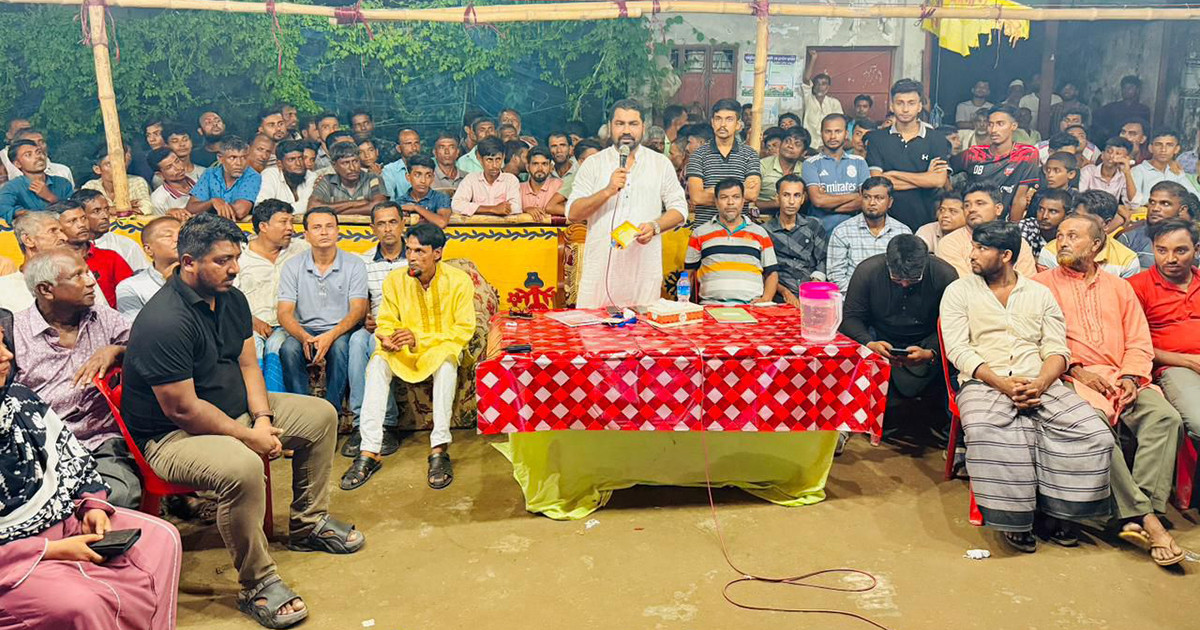 তারেক রহমানের ৩১ দফা বাস্তবায়নে হাতিয়ায় উঠান বৈঠক