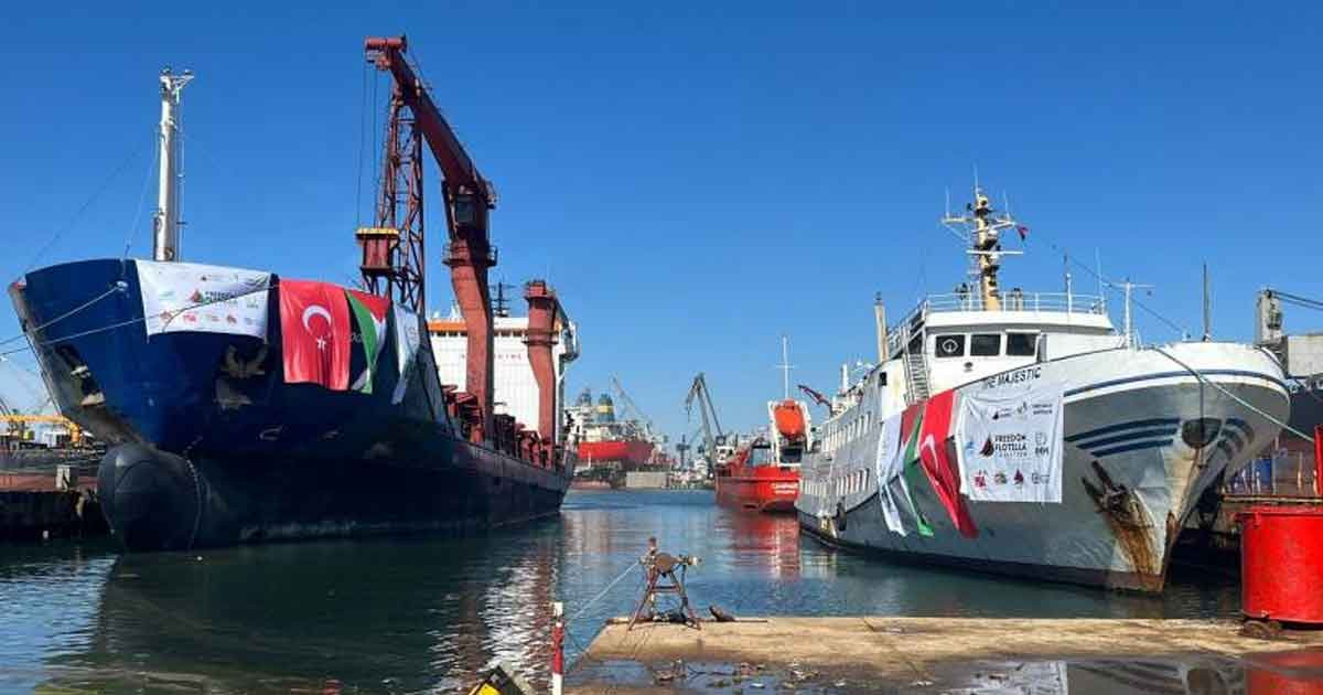 ইসরায়েলি অবরোধ ভাঙতে ফের গাজার পথে নতুন জাহাজের বহর