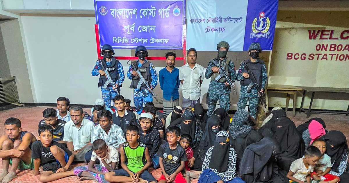 টেকনাফে নৌবাহিনী-কোস্টগার্ডের অভিযানে উদ্ধার ৩৯, আটক ২