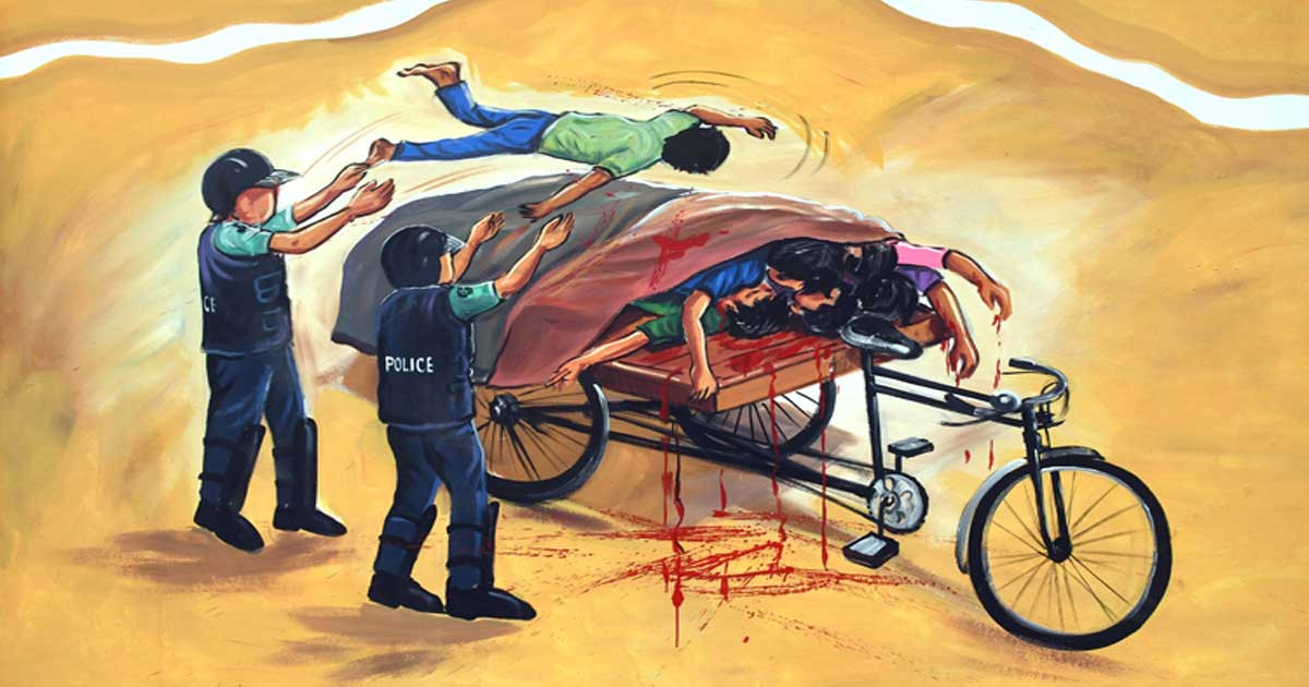 ‘রাশেদ আপনার হাত খালি আছে, লাশগুলো ঢেকে দেন’