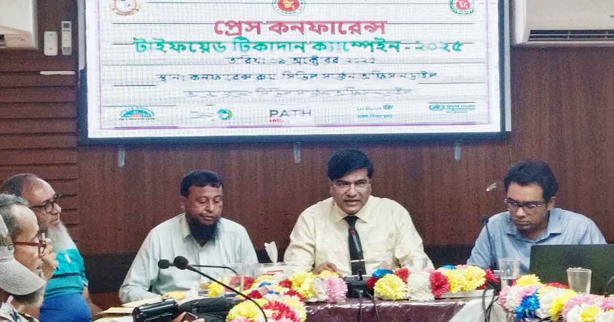 নড়াইলে টাইফয়েডের টিকা পাবে ২ লক্ষাধিক শিশু