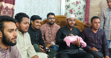 শহীদ রিজভীর সদ্য ভূমিষ্ঠ বোনকে দেখতে গেলেন হান্নান মাসুদ