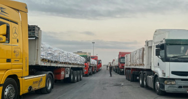 গাজায় প্রবেশ করেছে ১৫৩টি ত্রাণবাহী ট্রাক: রেড ক্রিসেন্ট