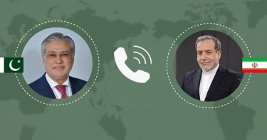 গাজা পরিস্থিতি নিয়ে ইরান-পাকিস্তানের পররাষ্ট্রমন্ত্রীর ফোনালাপ