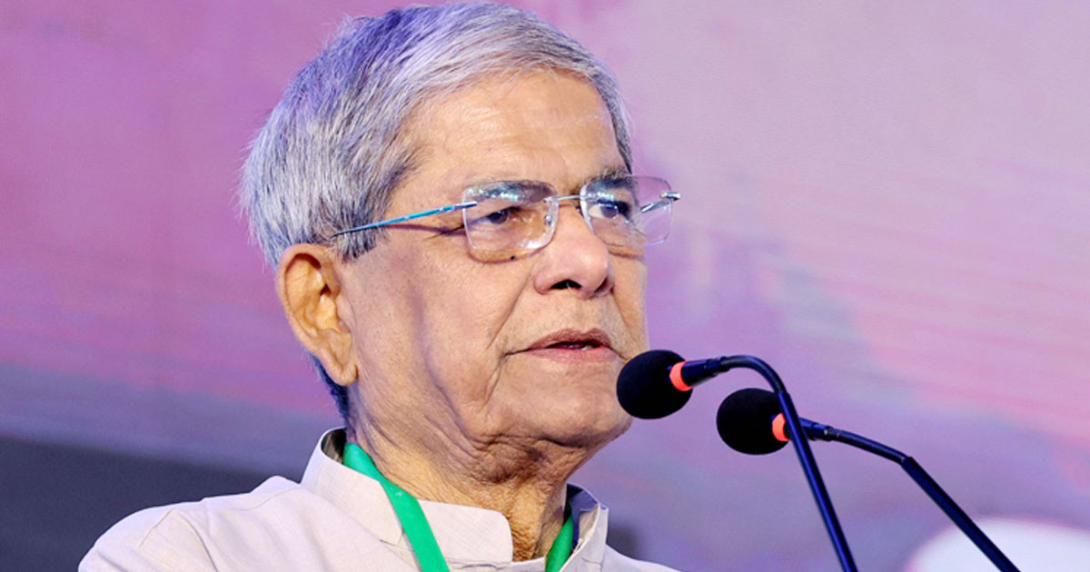 নির্বাচন বিলম্বিত করতেই পিআর পদ্ধতির নামে আন্দোলন চলছে: মির্জা ফখরুল