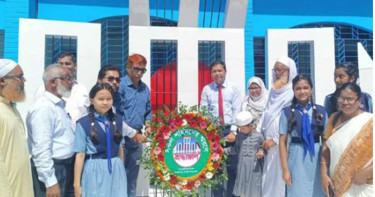 রাঙামাটি শাহ বহুমুখী উচ্চ বিদ্যালয়ে নব নির্মিত শহীদ মিনার উদ্বোধন