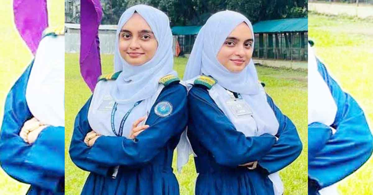 সেই যমজ দুই বোন এইচএসসিতেও পেলেন জিপিএ ৫