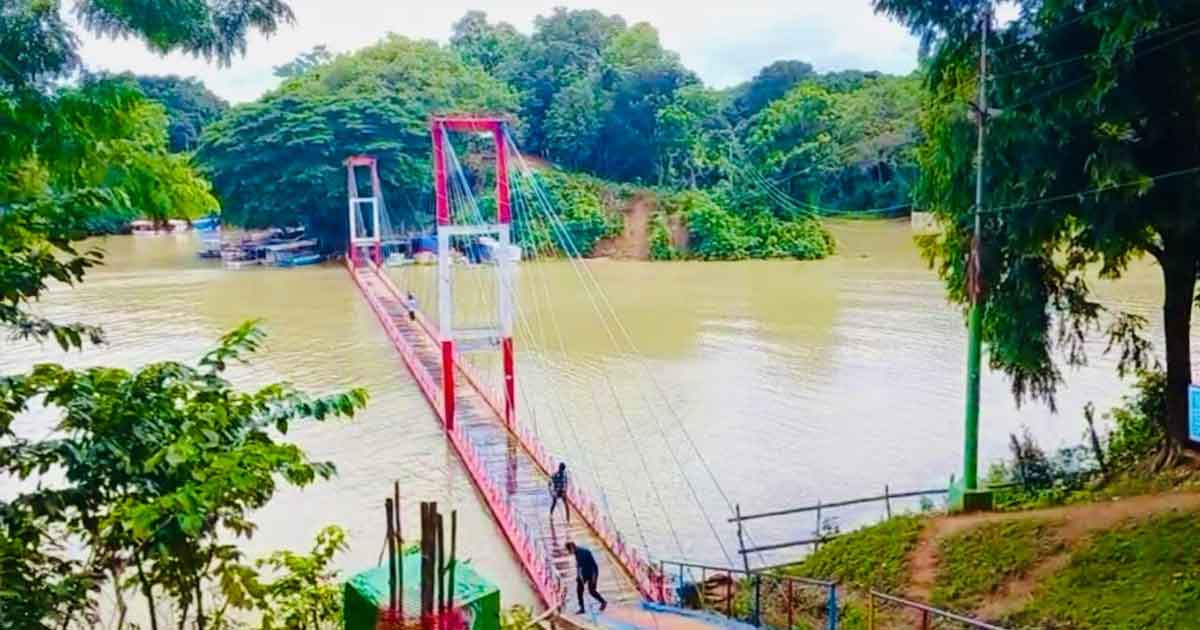 দৃশ্যমান ঝুলন্ত সেতু, পর্যটকদের জন্য উন্মুক্ত হবে শুক্রবার