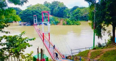 দৃশ্যমান ঝুলন্ত সেতু, পর্যটকদের জন্য উন্মুক্ত হবে শুক্রবার