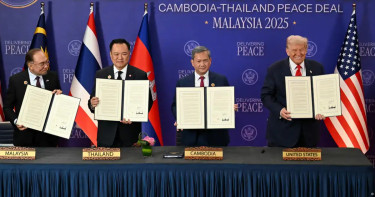 থাইল্যান্ড-কম্বোডিয়ার ঐতিহাসিক শান্তি চুক্তির সাক্ষী হলেন ট্রাম্প