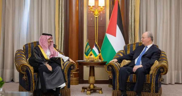 গাজা পরিস্থিতি নিয়ে ফিলিস্তিনি প্রধানমন্ত্রীর সঙ্গে সৌদি পররাষ্ট্রমন্ত্রীর বৈঠক