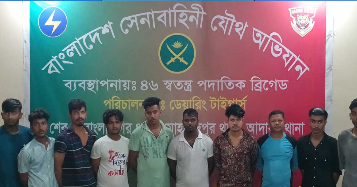 রাজধানীতে কিশোর গ্যাং ‘পাটালি গ্রুপের ১০ সদস্য আটক