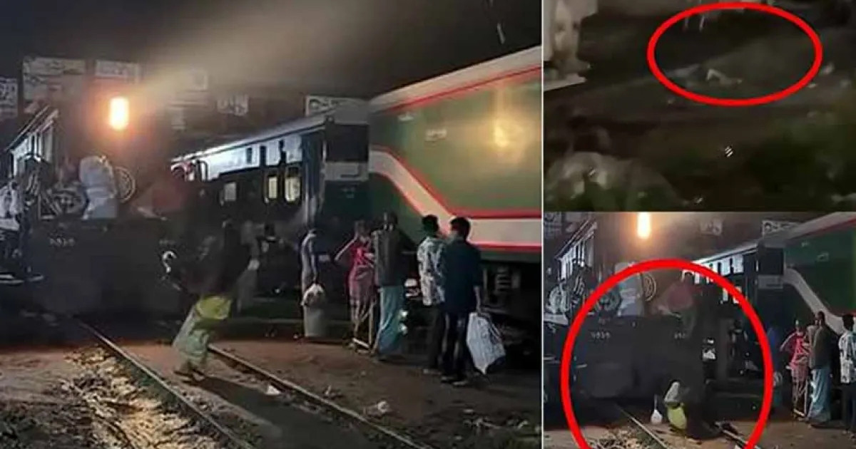 চলন্ত ট্রেনের নিচে পড়ে যাওয়ার ভিডিও ভাইরাল, যা জানা গেল