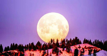 রাত আসার আগেই আজ জ্যোতি ছড়াবে বছরের সবচেয়ে বড় চাঁদ