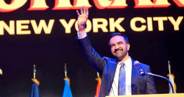 বিজয়ী ভাষণে ট্রাম্পকে আওয়াজ বাড়াতে বললেন মামদানি