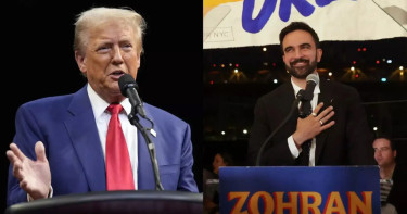 মামদানি ছাড়াও দুই অঙ্গরাজ্যে ডেমোক্র্যাটদের জয়ে ট্রাম্পের প্রতিক্রিয়া