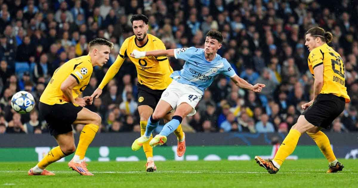 ফোডেনের তাণ্ডবে ডর্টমুন্ডকে গুঁড়িয়ে দিল ম্যানসিটি