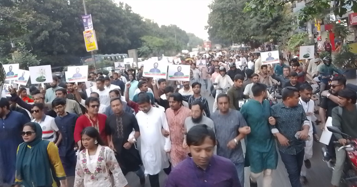 রাজধানীতে এনসিপি’র আনন্দ মিছিল