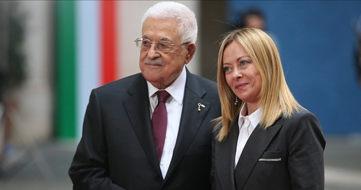 রোমে ইতালির প্রধানমন্ত্রী জর্জিয়া মেলোনির সঙ্গে মাহমুদ আব্বাসের বৈঠক