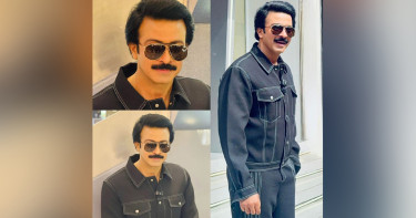 শাকিবের নতুন লুক! 'সোলজার'-এর গোঁফ আসল নাকি নকল?