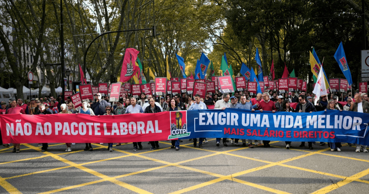 পর্তুগালে শ্রম আইন সংস্কারের প্রতিবাদে লাখো মানুষের বিক্ষোভ