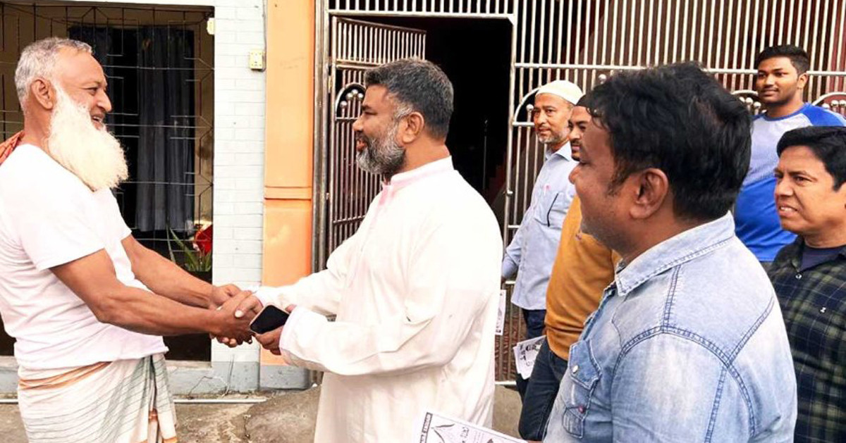 চুয়াডাঙ্গায়- ১ আসনের বিএনপি প্রার্থী শরীফুজ্জামানের গণসংযোগ
