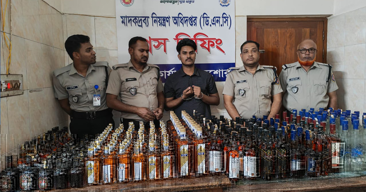 যশোরে ২৬৫ বোতল বিদেশী মদসহ আটক ১