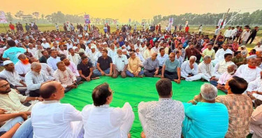 টেকসই বাঁধ নির্মাণের দাবিতে ফেনীতে বিএনপির প্রতিবাদ সভা