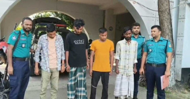 গাজীপুরে দেশীয় অস্ত্রসহ ডাকাত দলের ৪ সদস্য গ্রেপ্তার