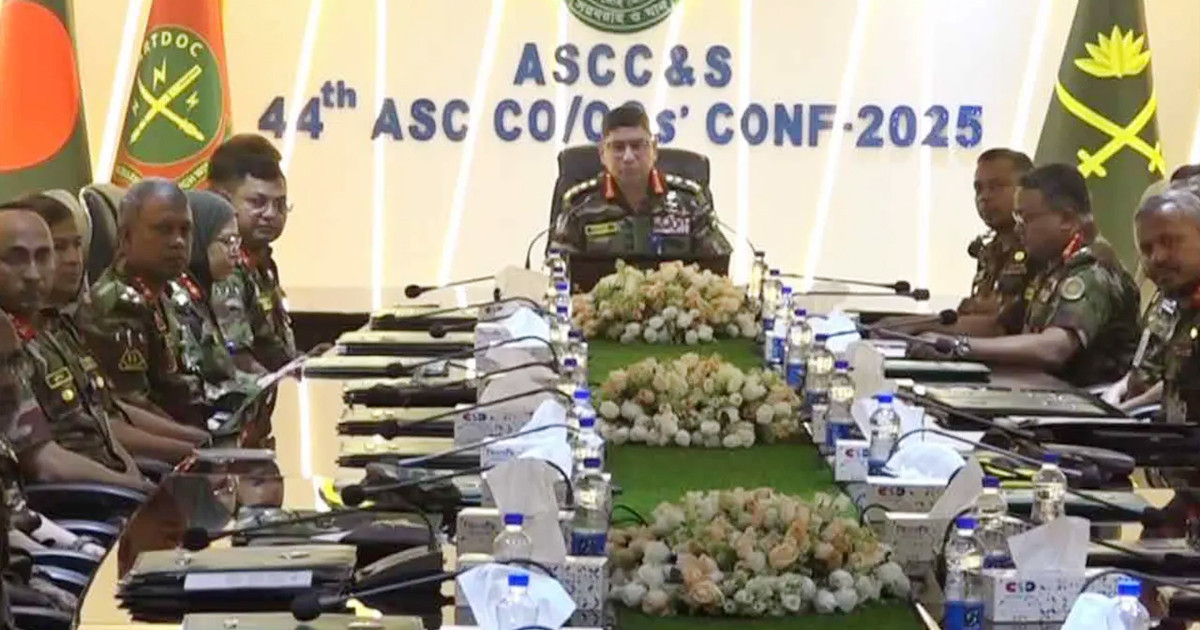 আর্মি সার্ভিস কোরকে প্রস্তুত থাকার আহ্বান সেনাপ্রধানের