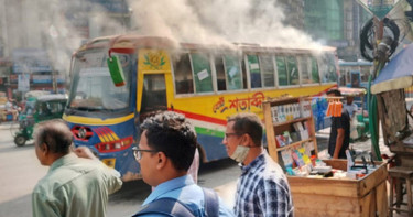 এবার মিরপুরে বাসে আগুন