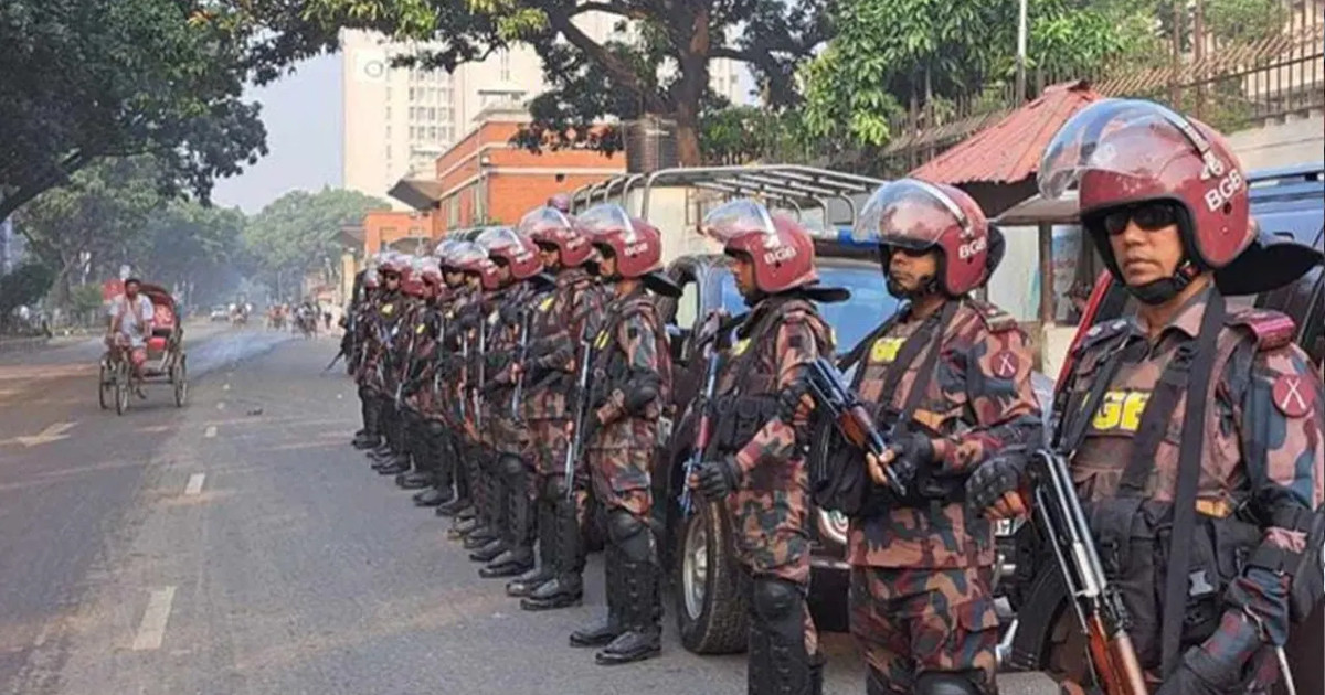 ঢাকা ও আশপাশের নিরাপত্তায় ১৪ প্লাটুন বিজিবি মোতায়েন