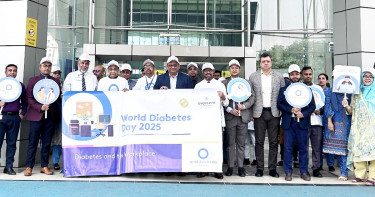 ডায়াবেটিস সচেতনতা বৃদ্ধি করতে এভারকেয়ার হসপিটাল ঢাকার র‍্যালি আয়োজন