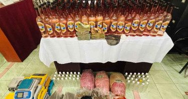 ২শ লিটার মদ, ৪৫ কেজি গাঁজাসহ ইয়াবা উদ্ধার, আটক ৩