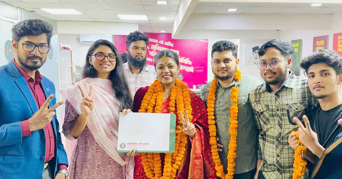 এনসিপির হয়ে নির্বাচনের ঘোষণা সেই নুসরাতের