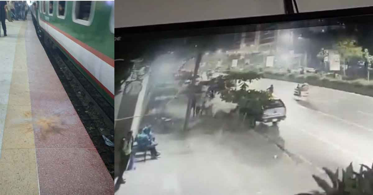 আগারগাঁও-বিমানবন্দর রেলস্টেশনে ককটেল বিস্ফোরণ