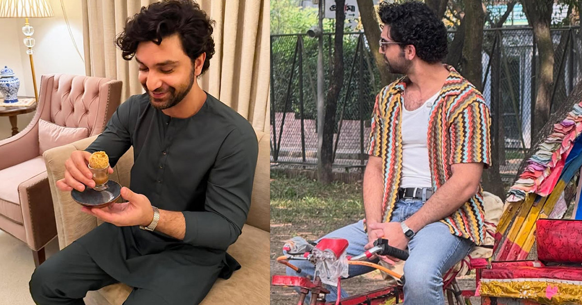 ঢাকায় রিকশা চালালেন জনপ্রিয় পাকিস্তানি অভিনেতা