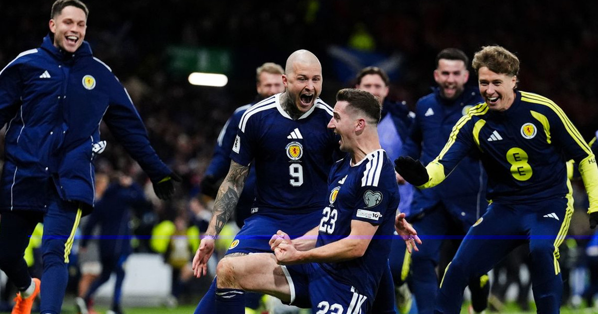 বাইসাইকেল গোলে ২৮ বছর পর বিশ্বকাপের মঞ্চে স্কটল্যান্ড